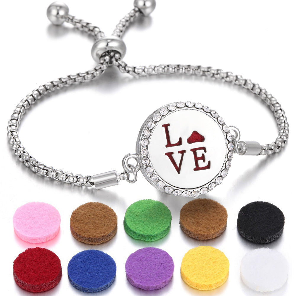 Pulsera difusora de aceites esenciales de aromaterapia