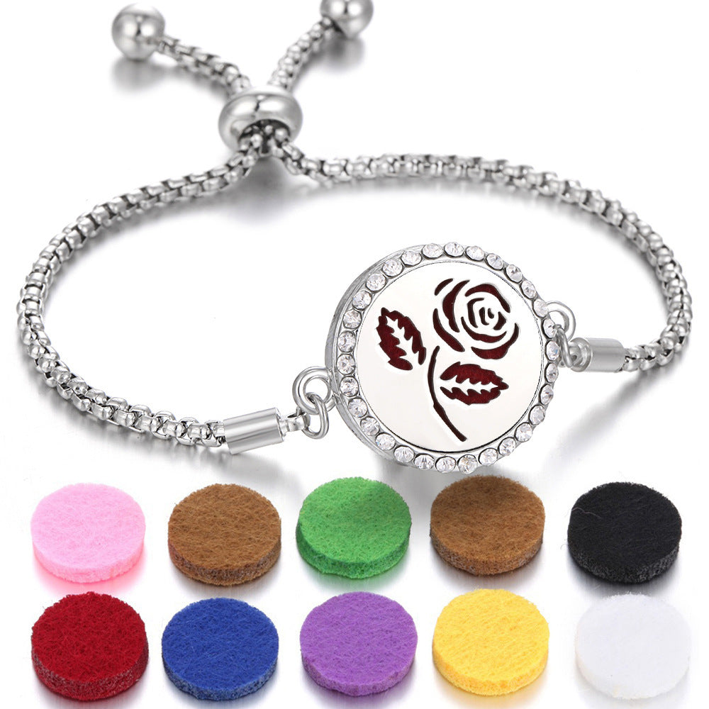 Pulsera difusora de aceites esenciales de aromaterapia