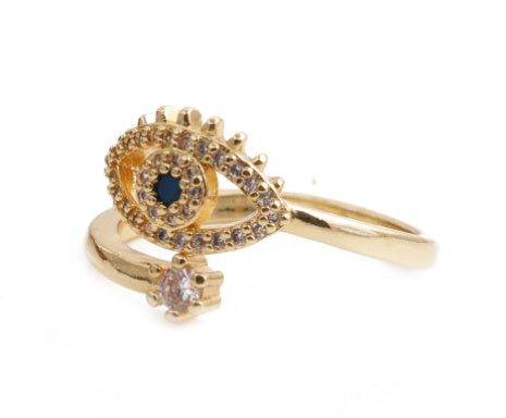 Rainbow Evil Eye Rings – Multiple Styles