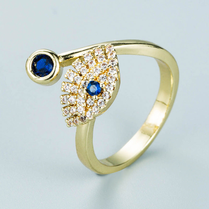 Rainbow Evil Eye Rings – Multiple Styles