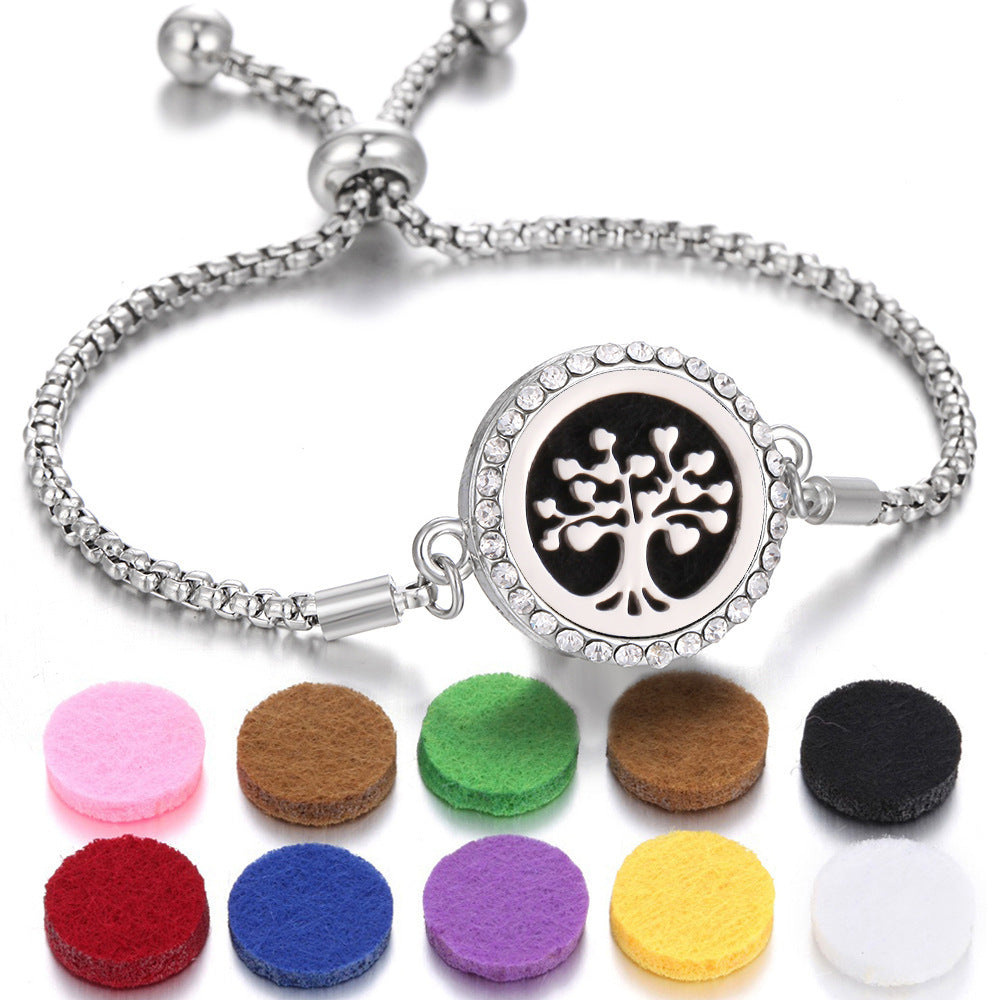 Pulsera difusora de aceites esenciales de aromaterapia