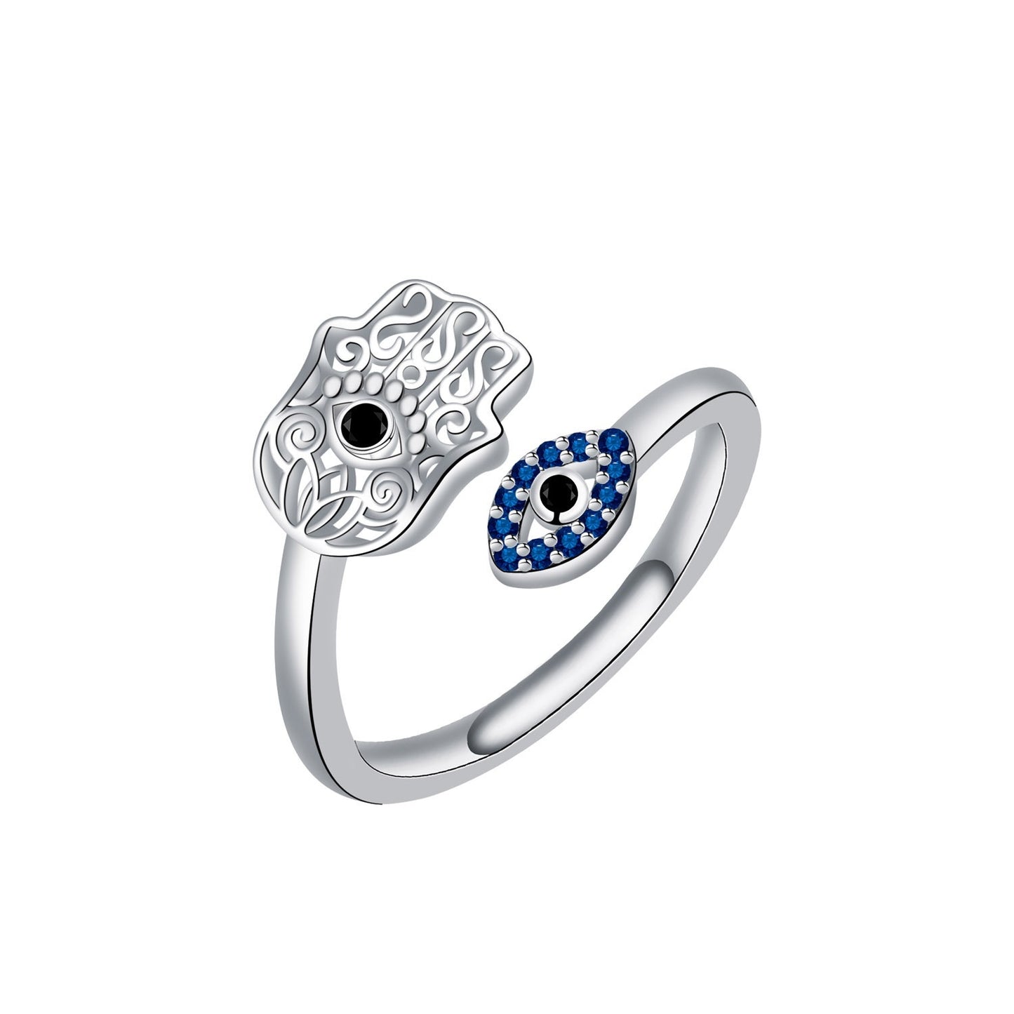 Hamsa Evil Eye Protection Ring