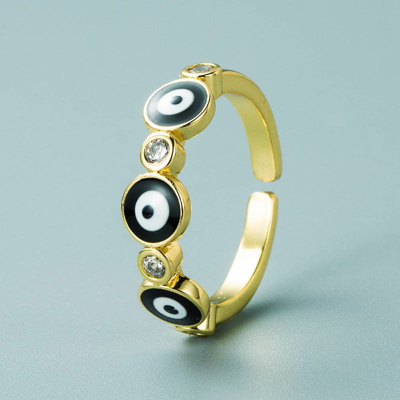 Pastel Evil Eye Rings