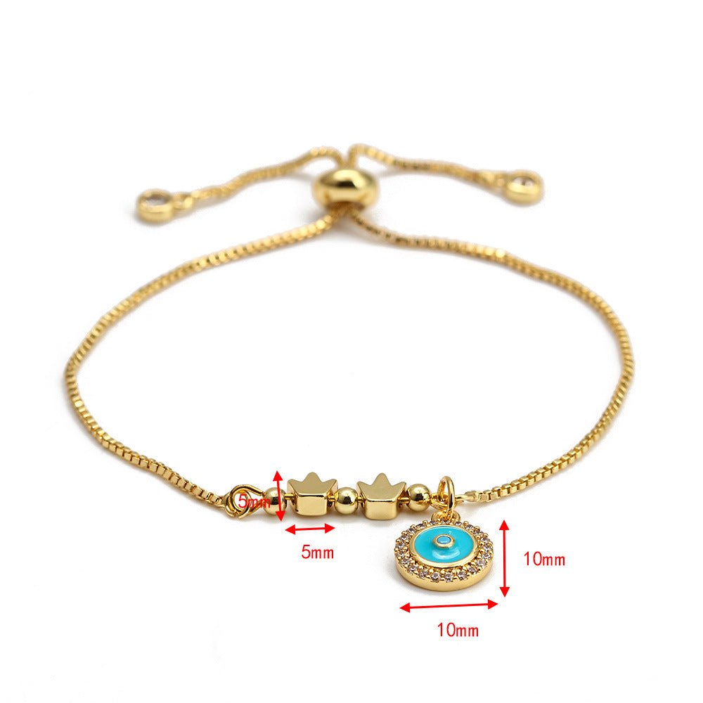Adjustable Evil Eye Hamsa Bracelet for Women