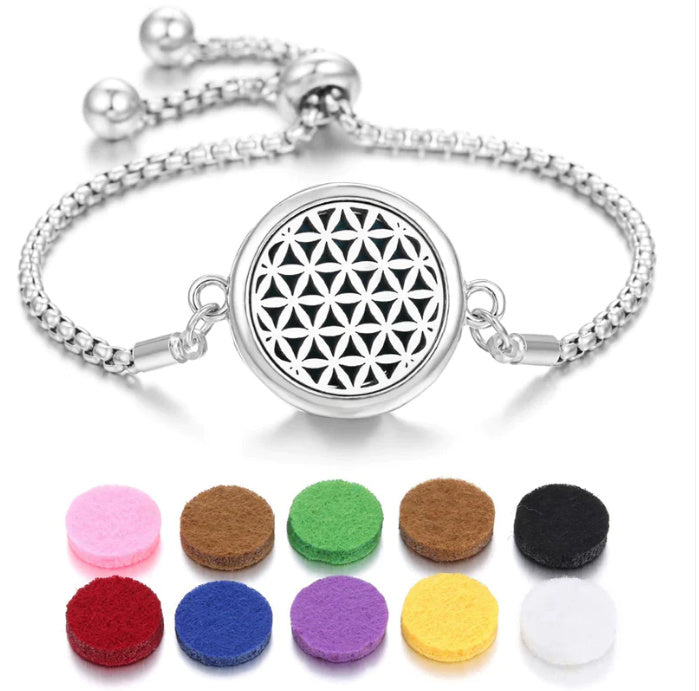 Pulsera difusora de aceites esenciales de aromaterapia