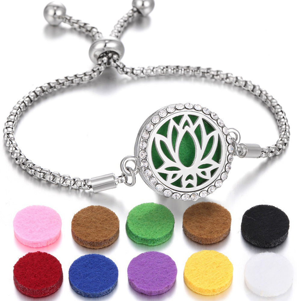 Pulsera difusora de aceites esenciales de aromaterapia