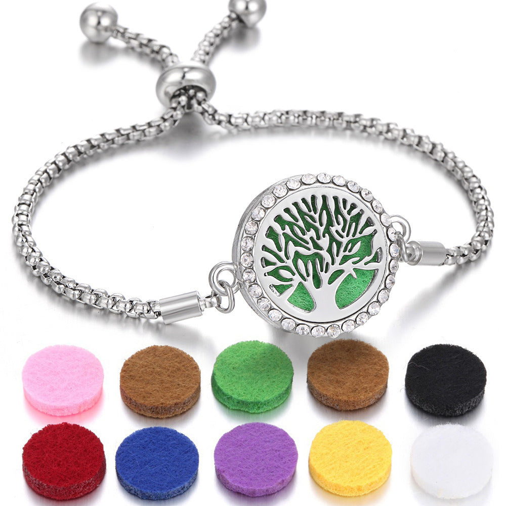 Pulsera difusora de aceites esenciales de aromaterapia