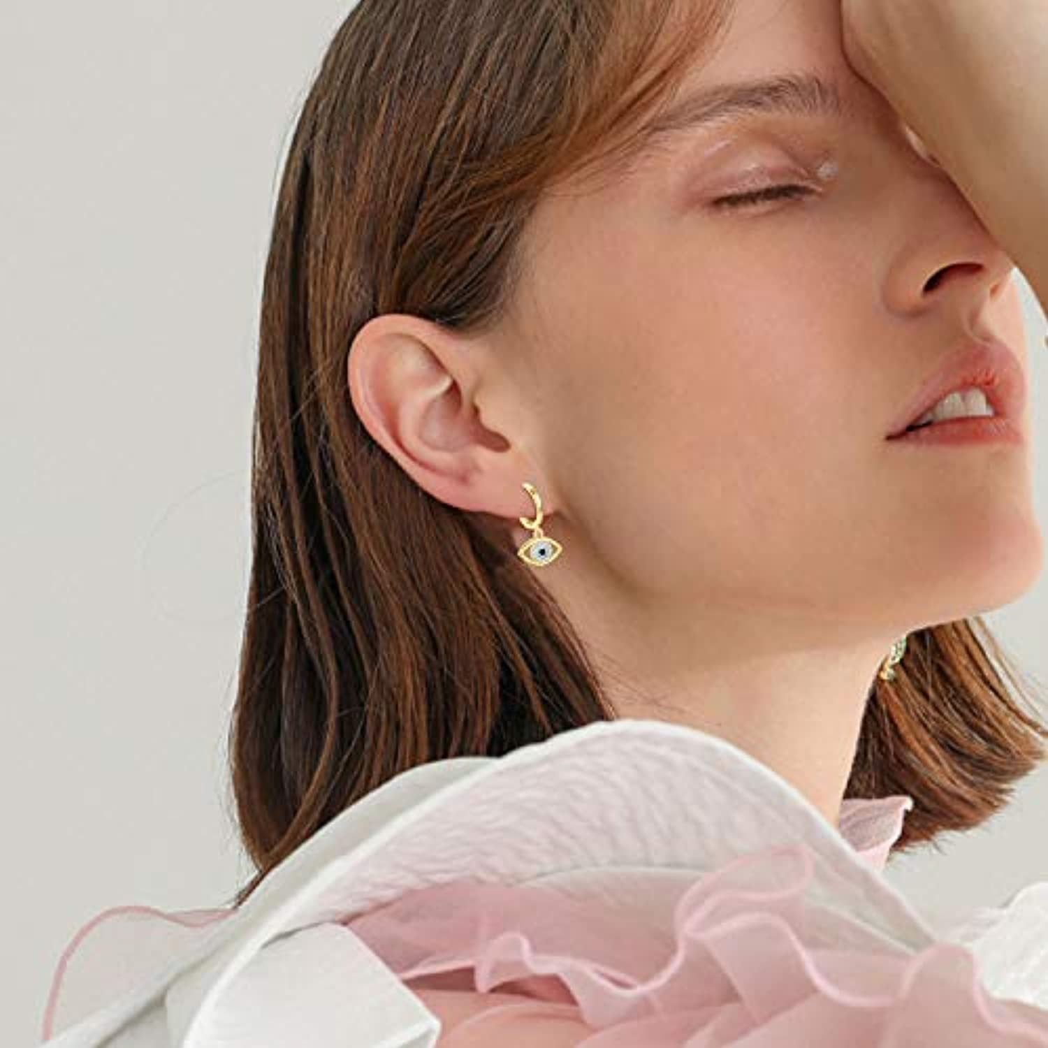 Greek Evil Eye Hypoallergenic Earrings