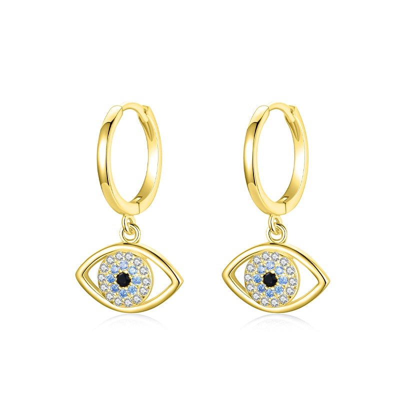Greek Evil Eye Hypoallergenic Earrings