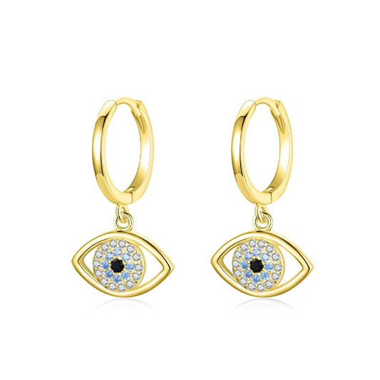 Greek Evil Eye Hypoallergenic Earrings