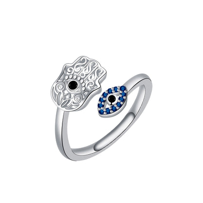 Hamsa Evil Eye Protection Ring