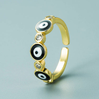 Pastel Evil Eye Rings