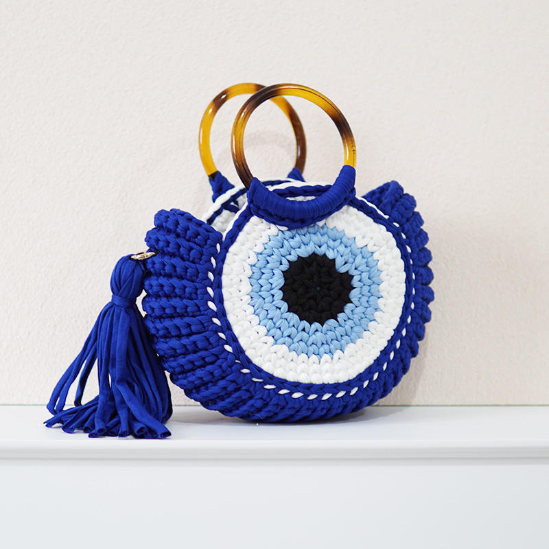 Evil Eye Crochet Bag