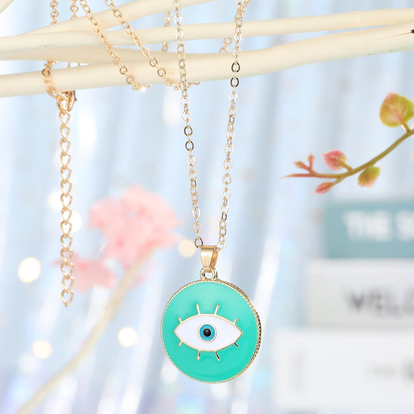 Colorful Evil Eye Pendant Necklace