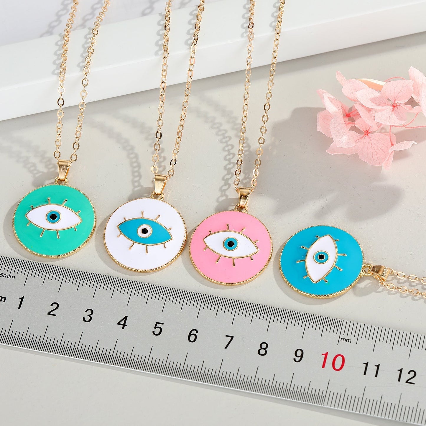 Colorful Evil Eye Pendant Necklace