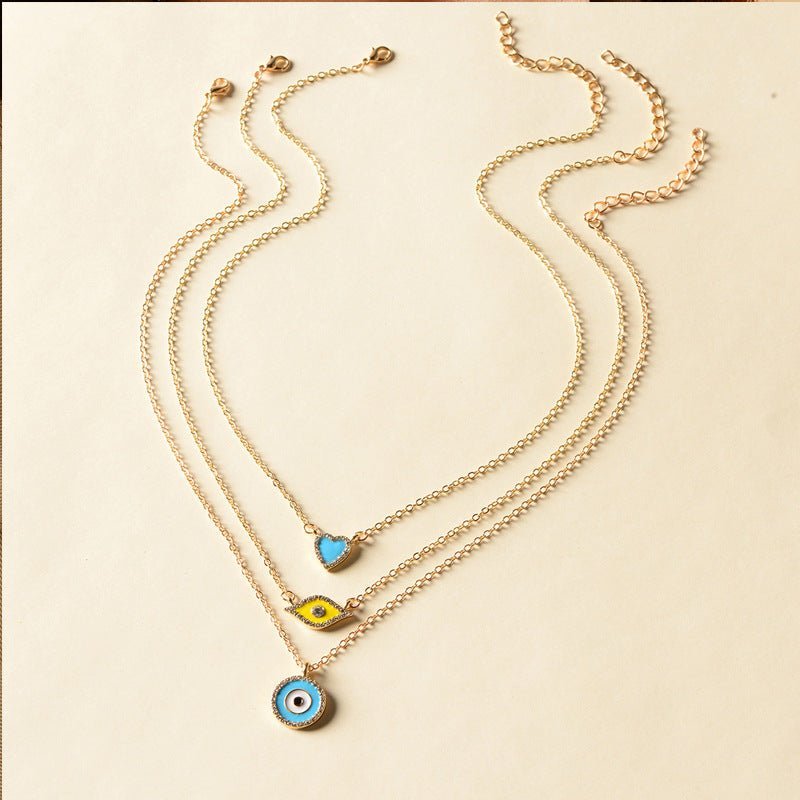 Elegant Evil Eye Multilayer Necklace