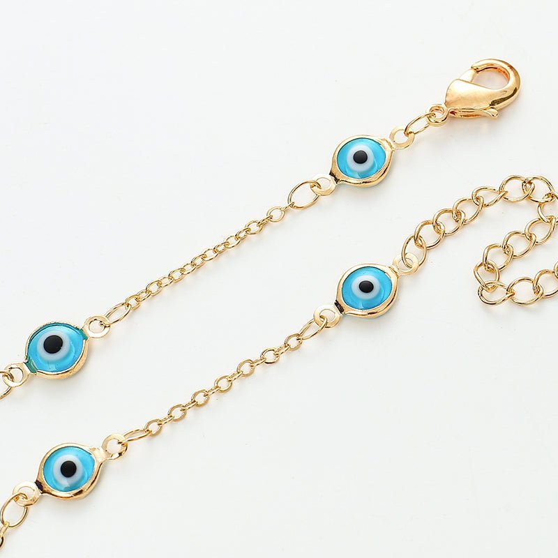 Evil Eye Beaded Choker Necklace