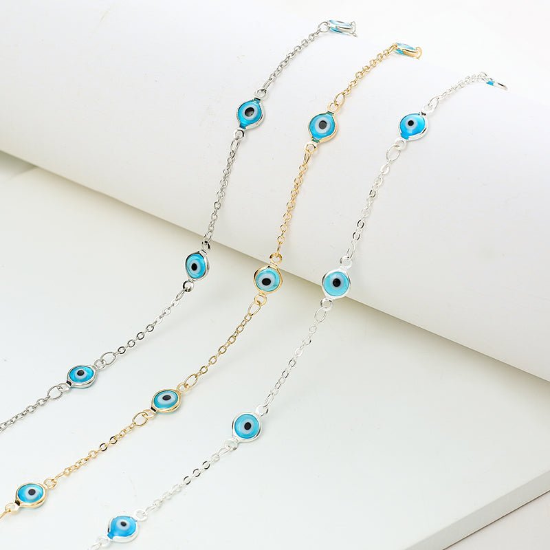 Evil Eye Beaded Choker Necklace