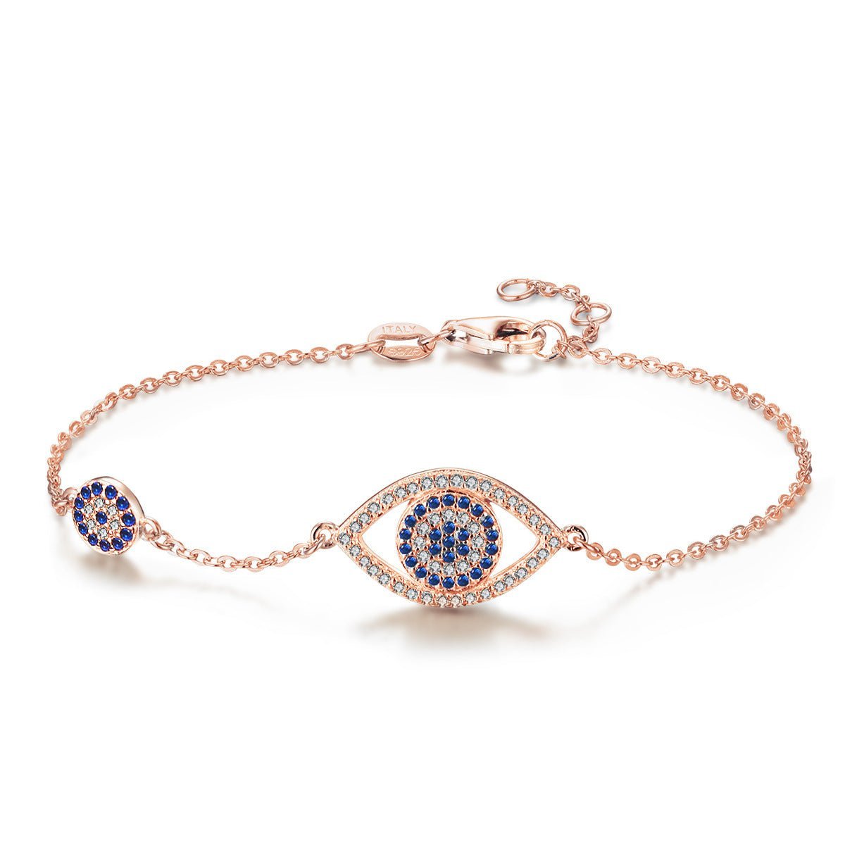 Gorgeous Sterling Silver Evil Eye Bracelet for Women