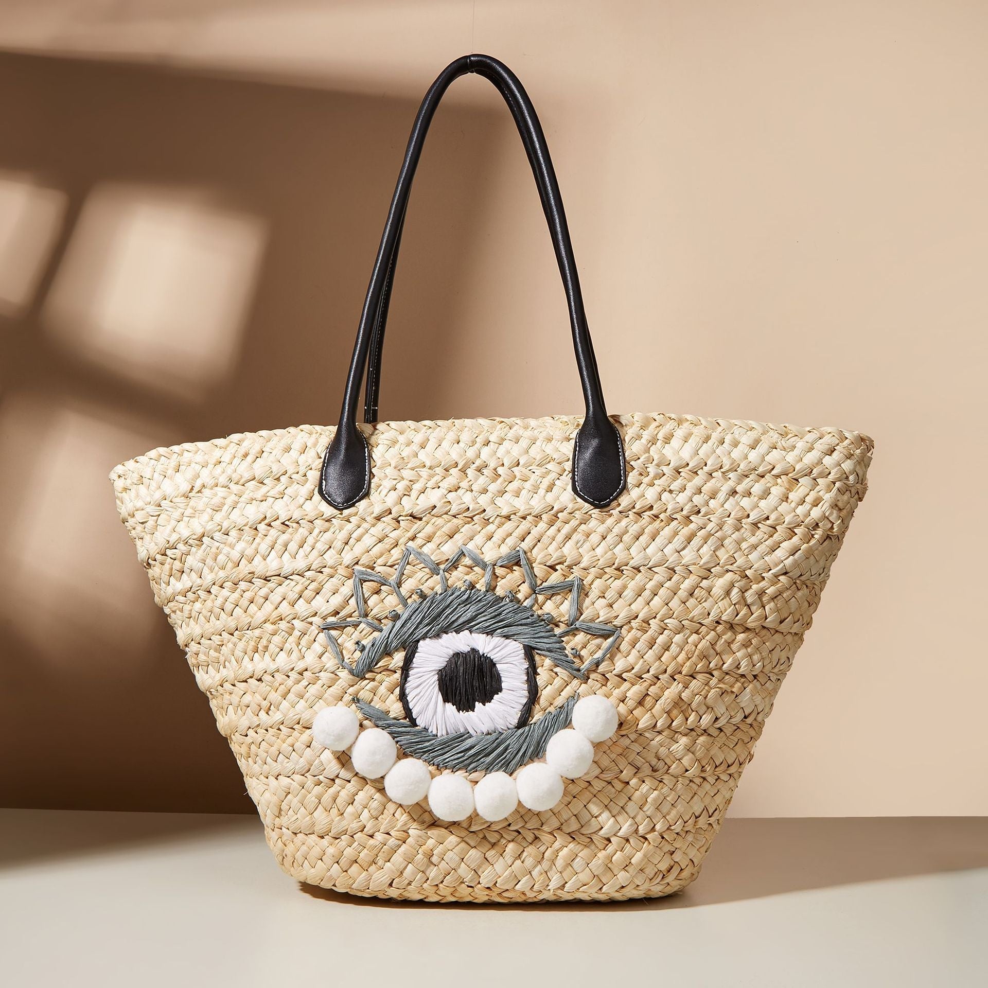 Large Evil Eye Beach Tote Bag Evil Eye Luxe