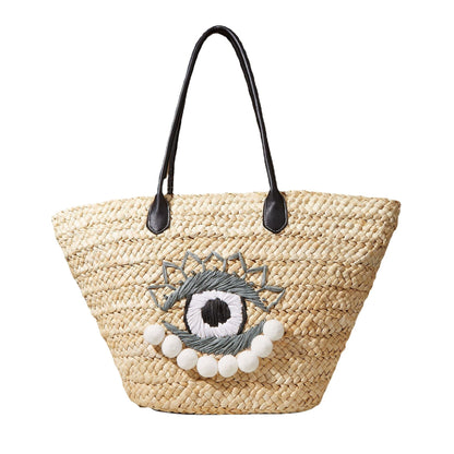 Large Evil Eye Beach Tote Bag