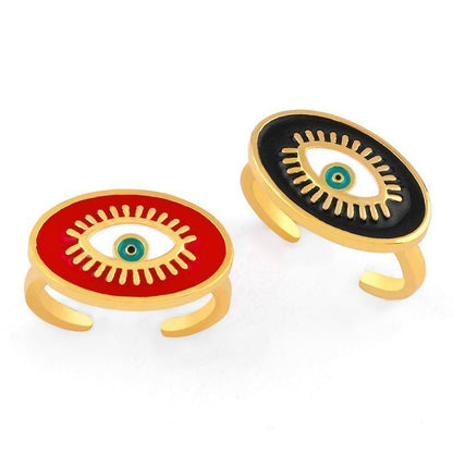 Protective Evil Eye Statement Ring