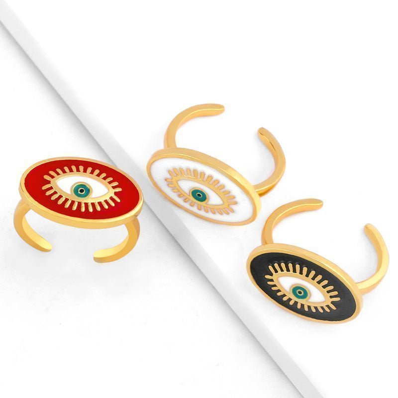 Protective Evil Eye Statement Ring