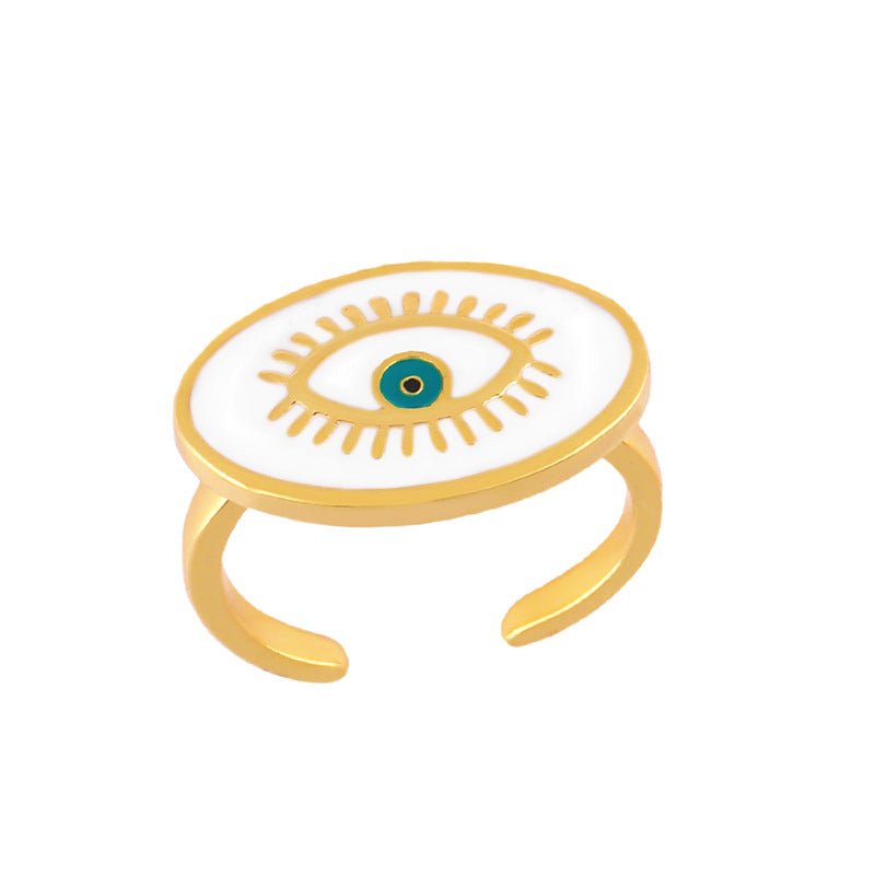 Protective Evil Eye Statement Ring