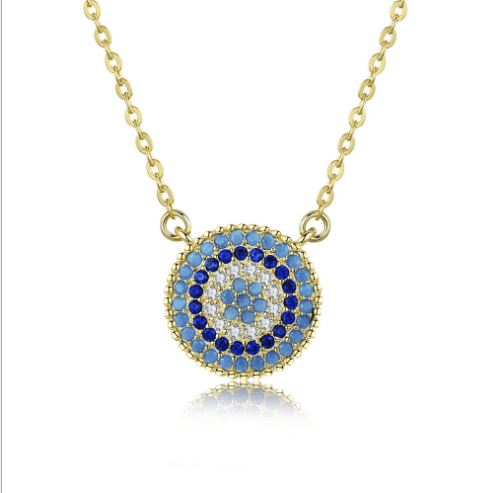 Small Blue Evil Eye Necklace