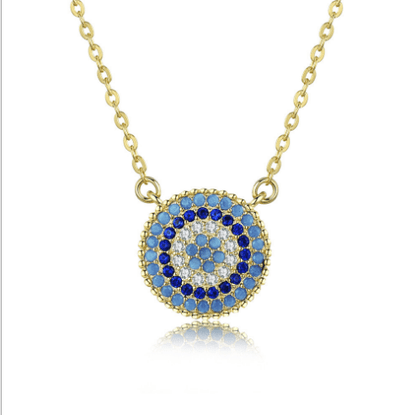 Small Blue Evil Eye Necklace