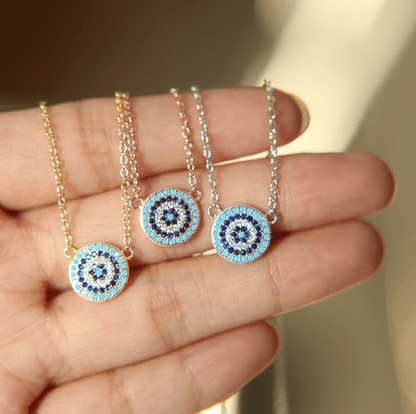 Small Blue Evil Eye Necklace