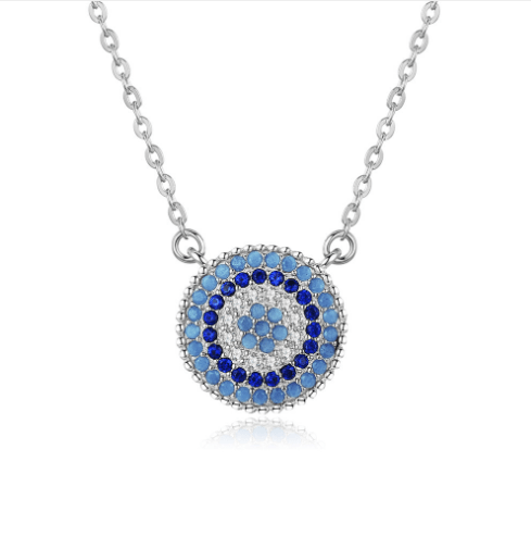 Small Blue Evil Eye Necklace