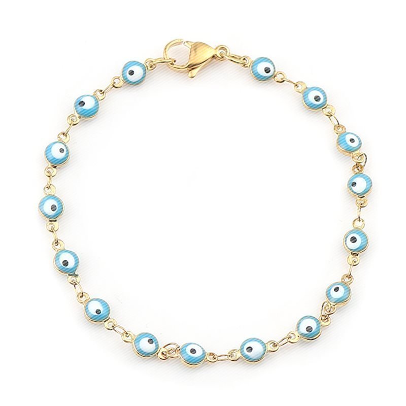 Stylish Evil Eye Beaded Bracelet - Multiple Colors