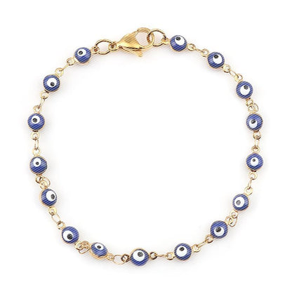 Stylish Evil Eye Beaded Bracelet - Multiple Colors