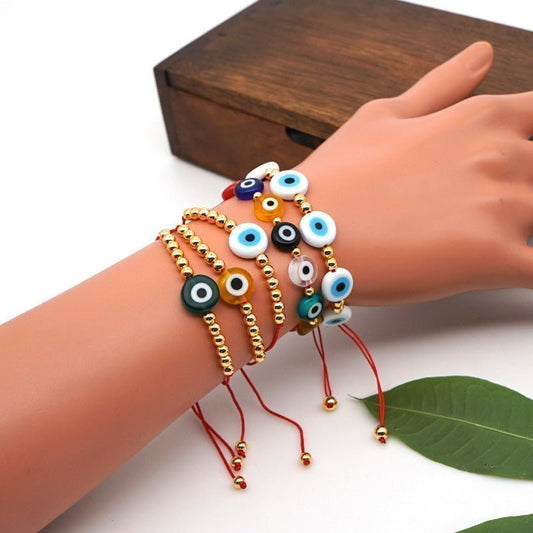 Unisex Evil Eye Beaded Bracelet - For Men & Women